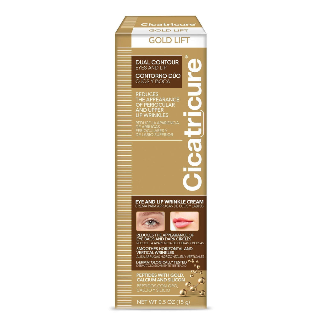 [Australia] - Cicatricure Gold Lift Dual Contour Eye and Lip Wrinkle Cream, 0.5 Ounce Eye and Lip Cream 0.5 Ounce (Pack of 1) 