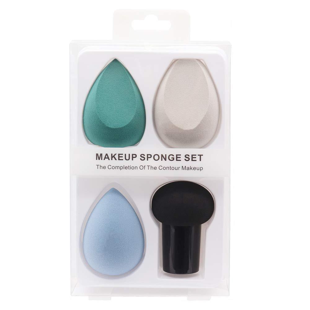[Australia] - 4-piece makeup sponge set，beauty blender,Professional beauty，Remover，Suitable for cream, powder and liquid 