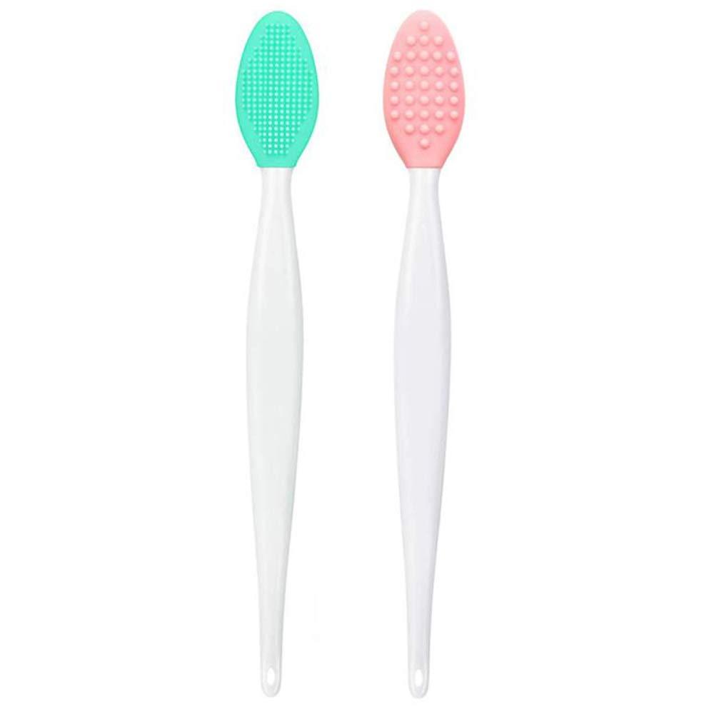 [Australia] - Silicone Lip Brush Tool Lip Brush for Smoother and Fuller Lip Appearance (2 pcs, Mix) 2 pcs 