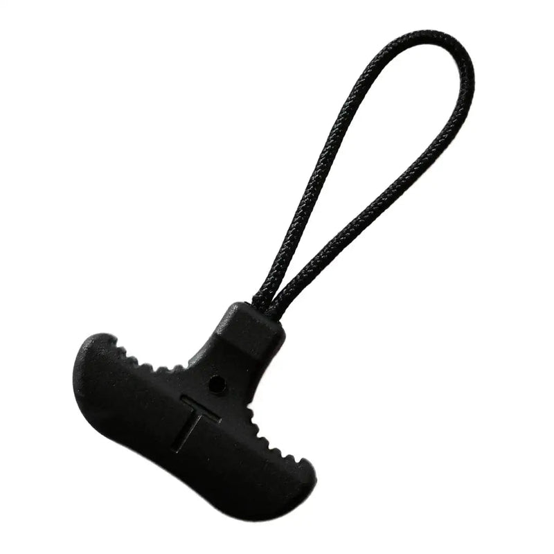 [Australia] - BJA Black Heavy Duty T-Zipper Pull Postive Grip for Arthritis | Hand with Work Gloves | Outdoor Bags Pack of 10 pcs 
