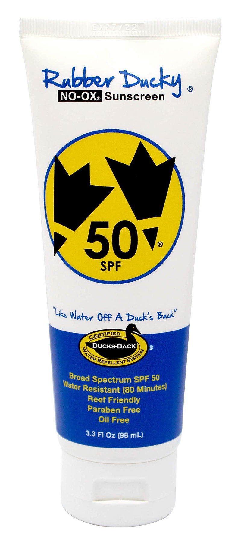 [Australia] - Rubber Ducky SPF 50 Face Creme Sunscreen | Clear Application Cream, No-Ox, (3.3oz Tube) 3.3 Ounce Tube 