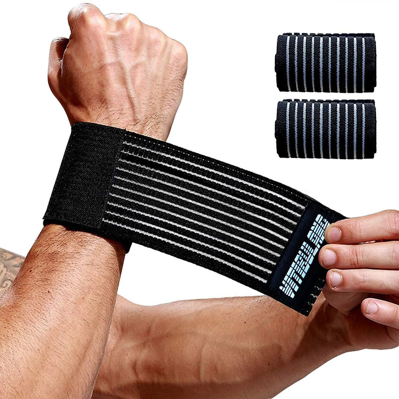 [Australia] - 2 Pack Carpal Tunnel Wrist Brace,Wrist Wraps for Working Out,Arthritis Hand Support Bands,Lightweight Wristband for Men Women,Compression Band-Breathable Wristguard-for Fitness Tennis Golf 
