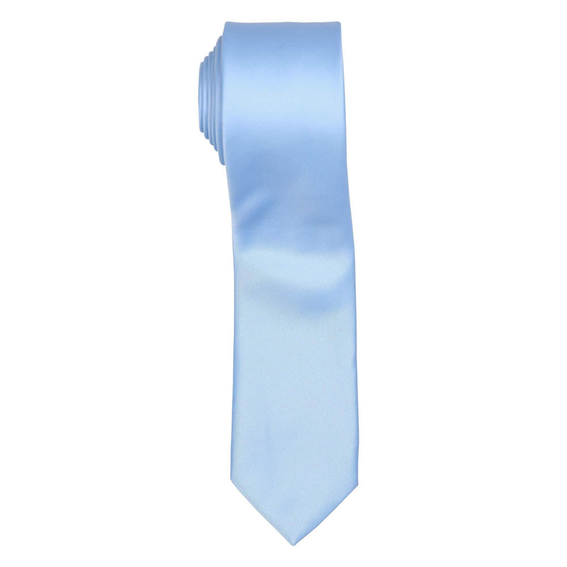 [Australia] - Skinny Tie Slim Necktie For Men Slim (6cm) Baby Blue 