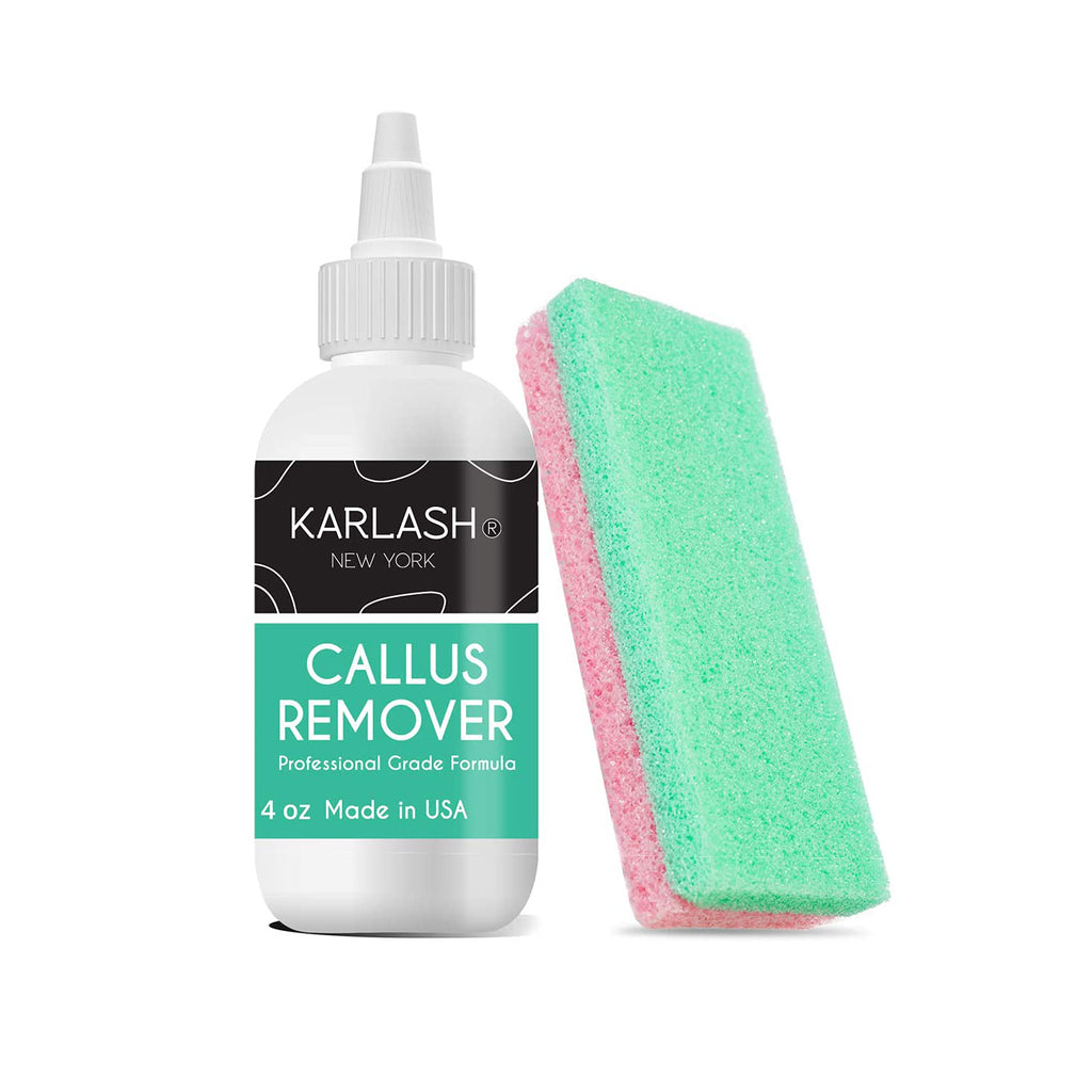 [Australia] - Professional Best Callus Remover Gel for Feet And Foot Pumice Stone Scrubber Kit Remove Hard Skins Heels and Tough Callouses from feet Quickly and Effortless 4 oz (1 Bottle) 
