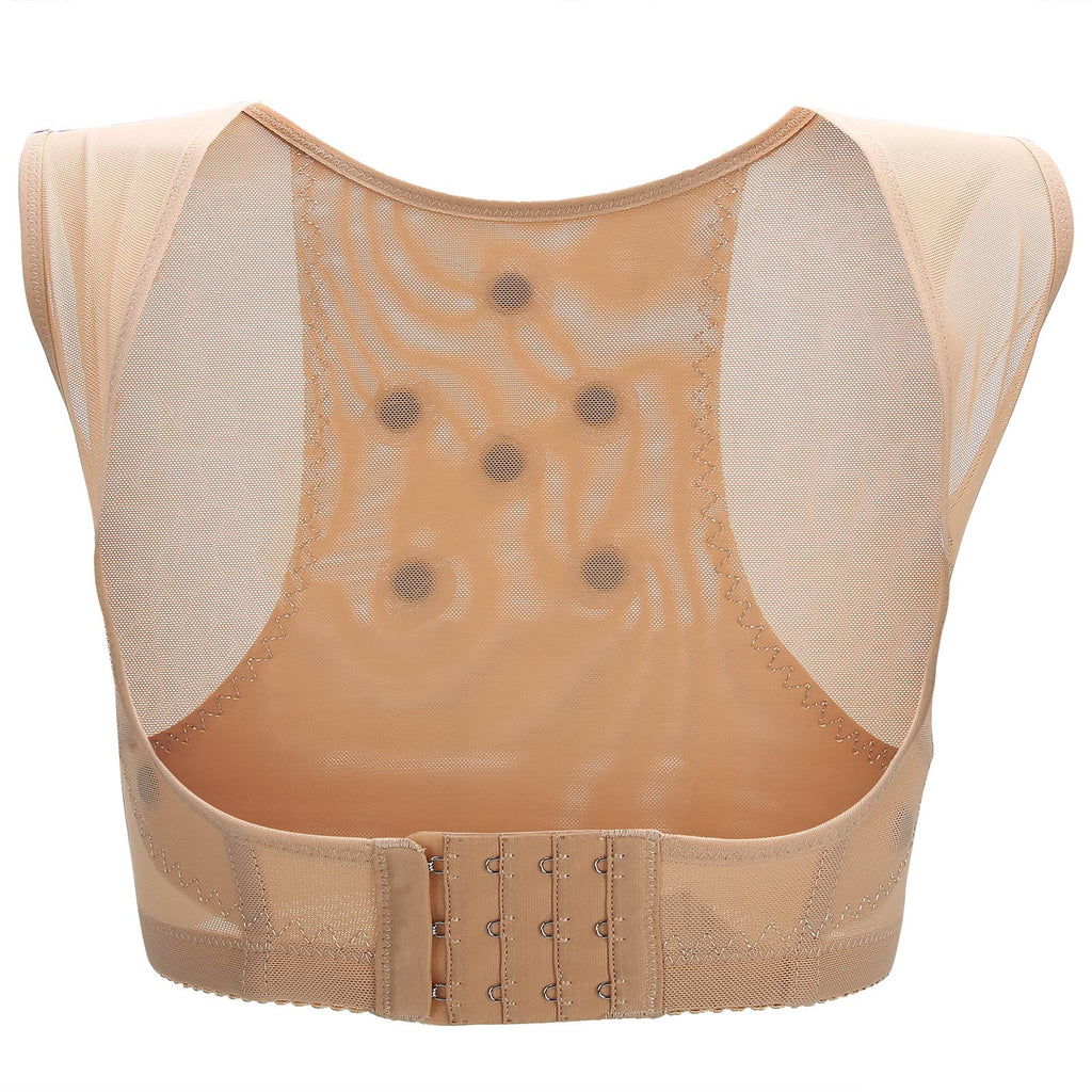[Australia] - Posture Corrector Chest Support Body Vest Shaper Back Brace Straightener Shoulder Upright Support Trainer for Women and Men Body Correction and Neck Pain Relief XL Skin 