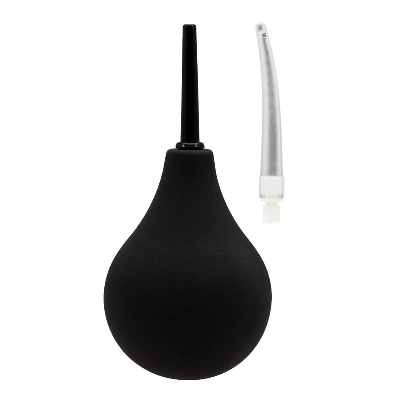 [Australia] - Flents Enema Douche Silicone Bulb for Men and Women, Black Enema Bulb - Black 