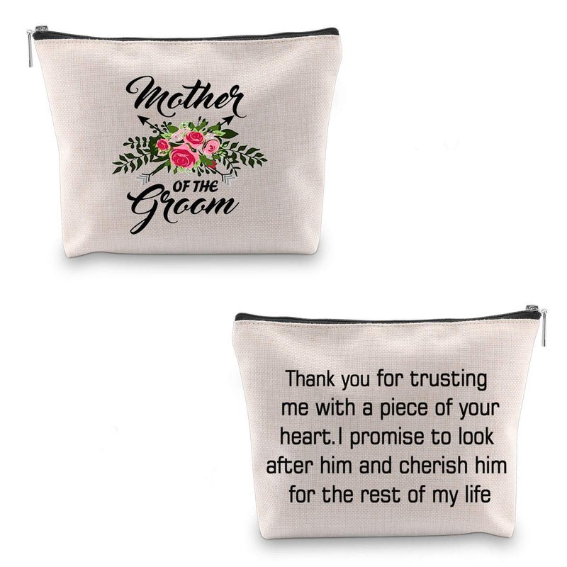 [Australia] - G2TUP Mother of the Groom Wedding Cosmetic Bag Purse Bag for Bridal Party Gifts Gift For Mother of The Groom From Bride (Mother of the Groom Cosmetic Bag) Mother of the Groom Cosmetic Bag 