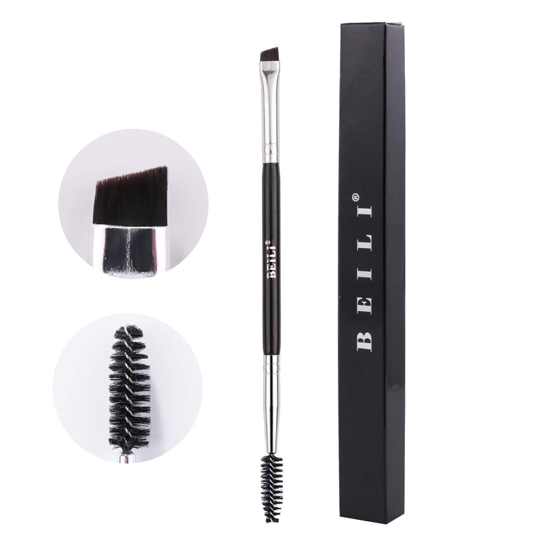 [Australia] - BEILI Double Ended Eyebrow Brush,Angled Eye Brow Brush and Spoolie Brush (Precision Application),Professional Eyebrow Makeup Tools,Vegan and Cruelty Free( only 1 piece) 