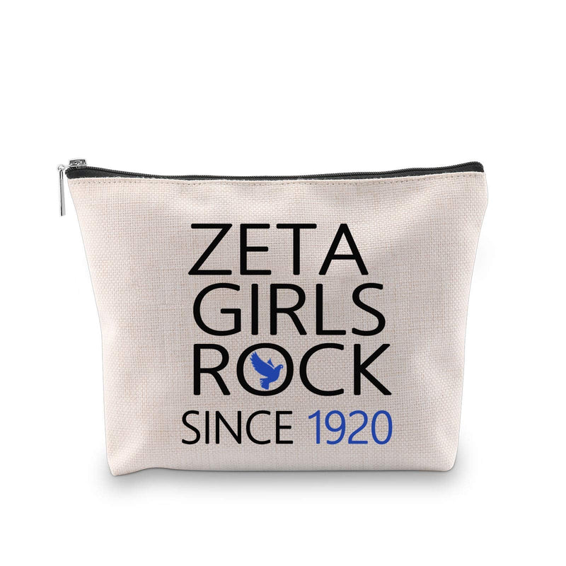 [Australia] - G2TUP Finer Women Sorority Cosmetic Bag Zeta Girls Rock Since 1920 Sorority Paraphernalia for Sorority Sister (Zeta Girls Rock) 