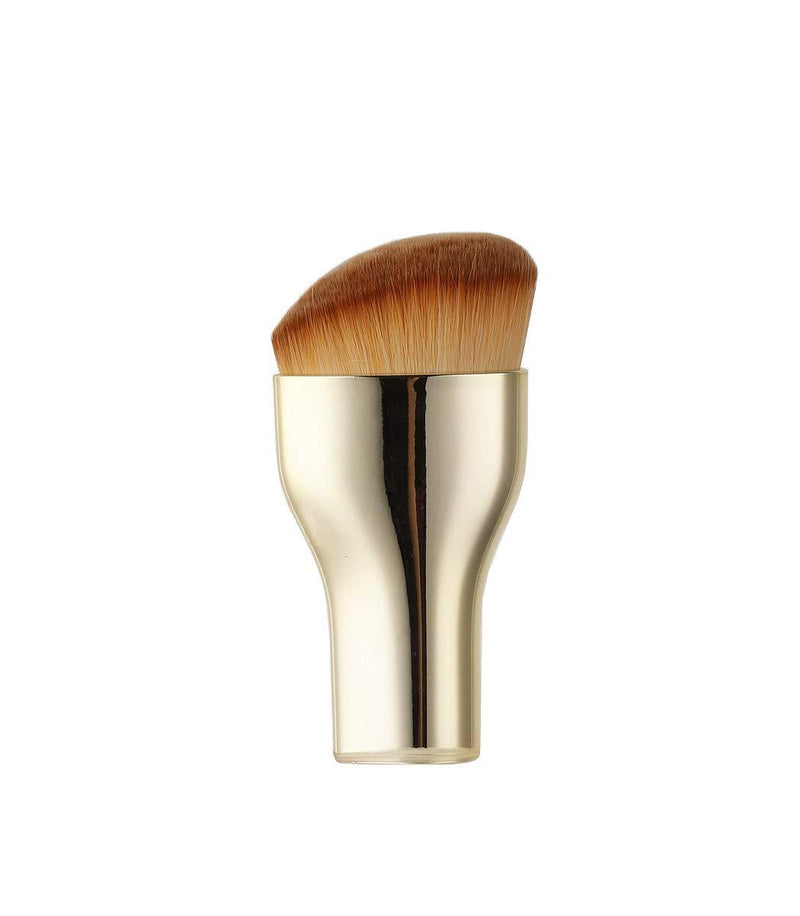 [Australia] - Angled Foundation Brush Makeup Face Kabuki Foundation Brush, Synthetic Professional Liquid Blending Mineral Powder Makeup Tools, Large Full Coverage Makeup Brushes (Golden) Golden 