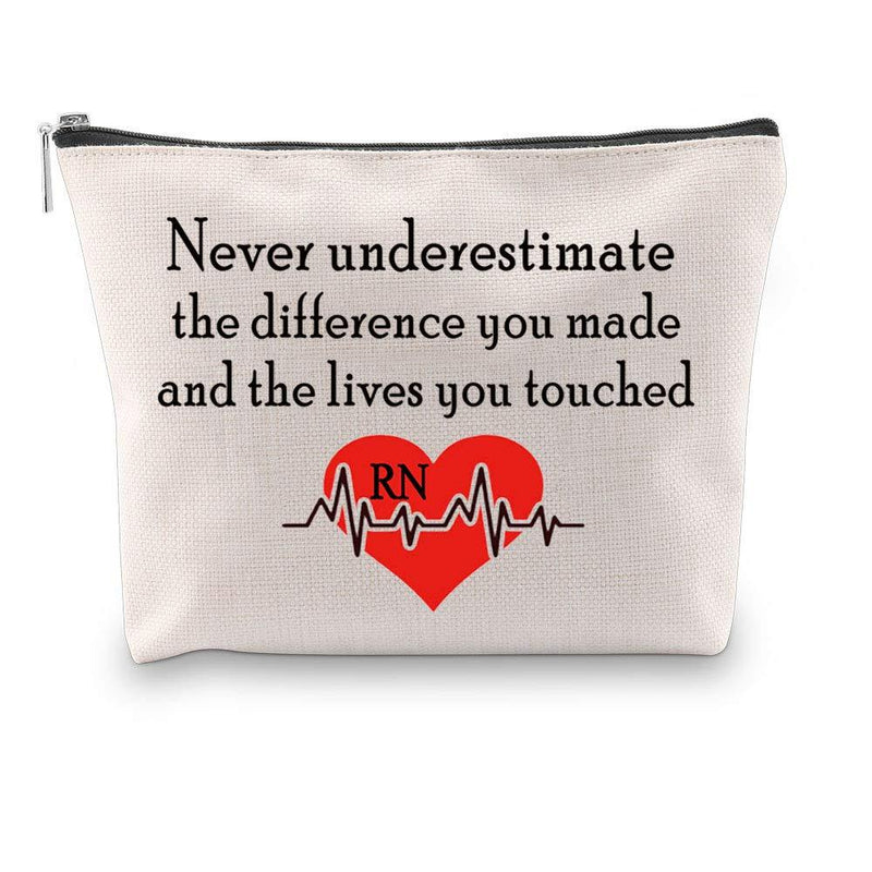 [Australia] - G2TUP Nursing Makeup Bags Registered Nurse Cosmetic Travel Pouch Bag Nurses Week Gifts Nursing School Supplies (RN) RN 