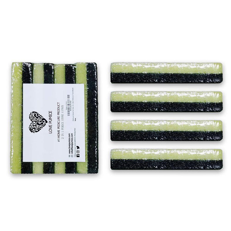 [Australia] - Foot Pumice Scrubber, Pedicure Stone for Feet, Feet Scrubber Pedicure Tool (Pack of 4) (Black) 