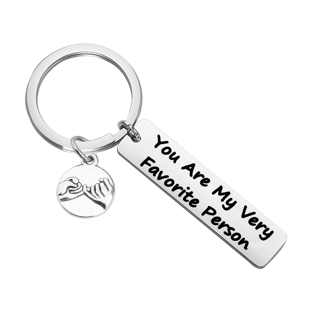 [Australia] - FEELMEM Friendship Jewelry You are My Very Favorite Person Keychain Valentine's Day Gift Lover Gift Bestie Gift You Are-ky 
