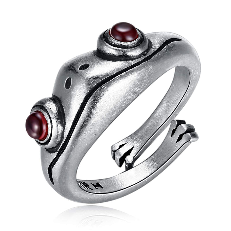 [Australia] - Hamibus Frog Ring, Frog Open Rings for Women, Cute Animal Open Ring Wedding, Frog Adjustable Ring Birthday Party Girls Party Jewelry red 