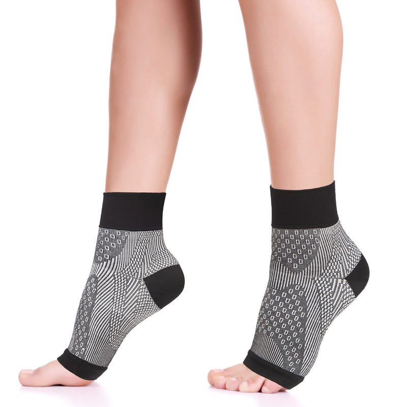 [Australia] - Plantar Fasciitis Compression Socks for Women & Men - Best Ankle Compression Sleeve, Provides Arch Support & Heel Pain Relief (Medium) Medium 