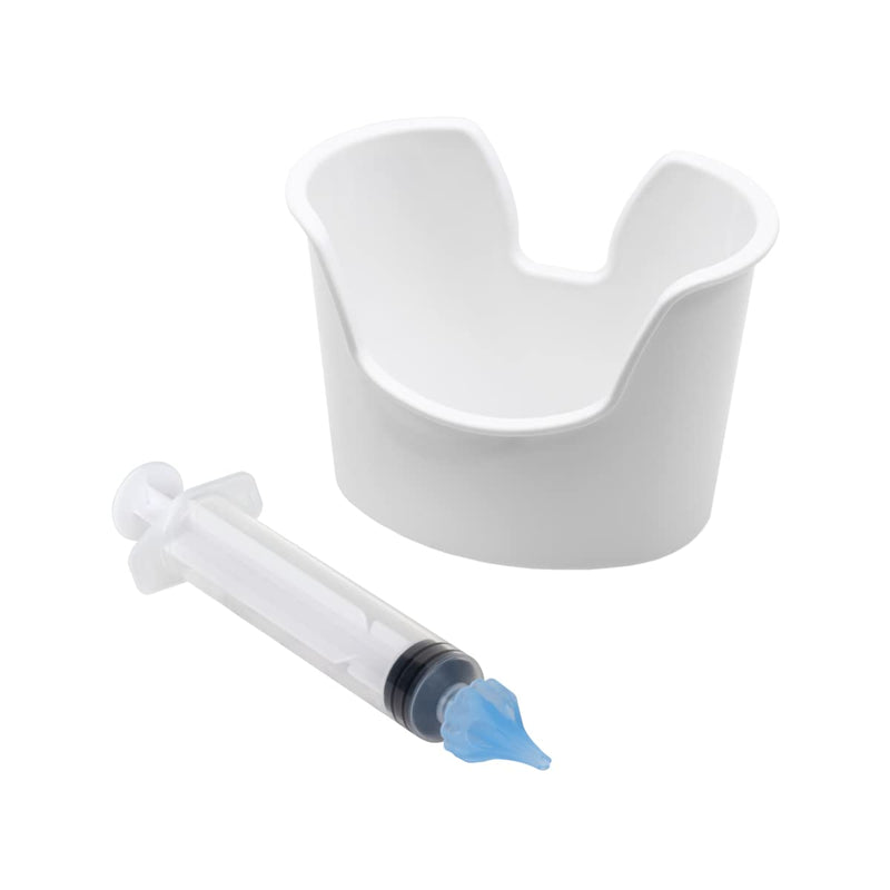 [Australia] - Acu-Life Ear and Ear Wax Cleaner for Humans Includes Syringe with Tri-Stream Tip and Ear Wax catching Basin 