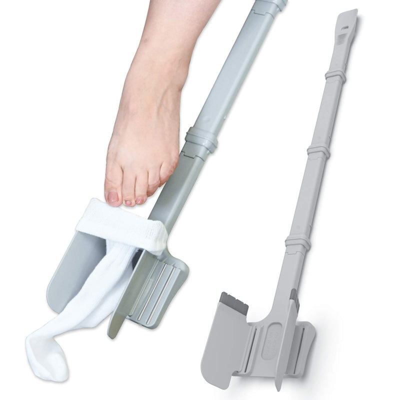 [Australia] - Sock Ox - Extended Length Sock Remover and Long Shoe Horn - Easy On and Off Stocking Slider - Dressing Aid for Senior Men and Women 