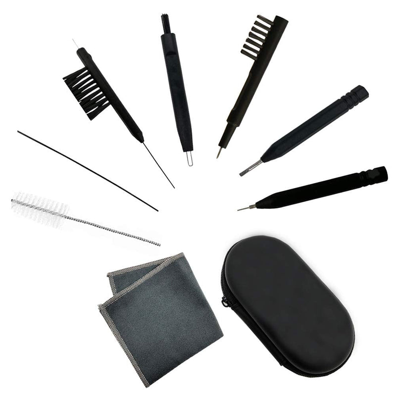 [Australia] - 8 pieces hearing aid amplifier cleaning tools, earbuds/Headphones/Airpods cleaner brush kits with case 