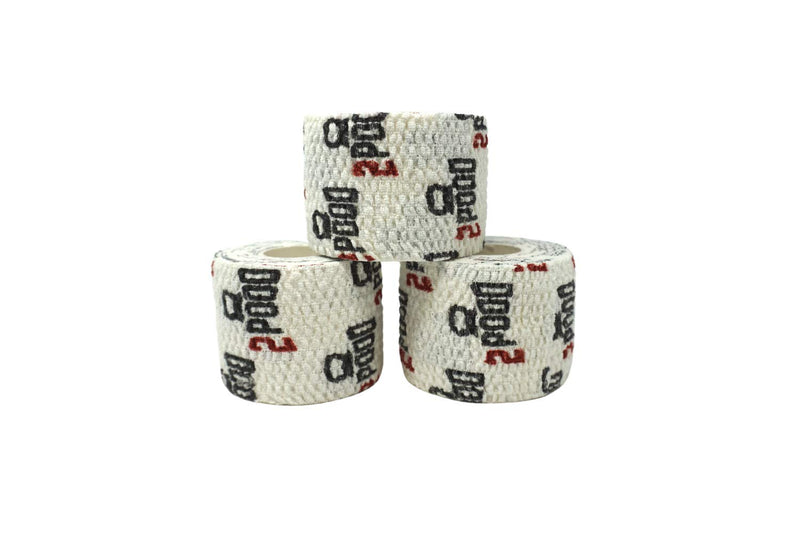 [Australia] - 2POOD Lift Heavy Thumb Tape 3-Pack | Premium Adhesive Tape for Weightlifters | Easy Stretch & Flexible for Non-Slip Lifting (White) White 3 Count (Pack of 1) 