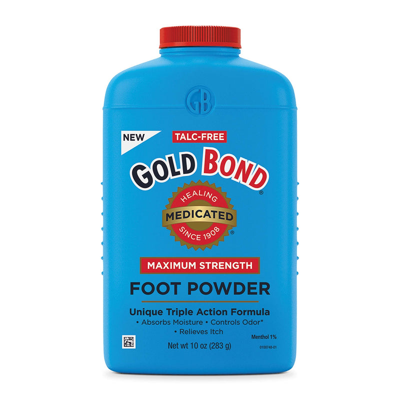 [Australia] - Gold Bond Medicated Talc-Free Foot Powder 10 oz, Maximum Strength Odor Control & Itch Relief 10 Ounce (Pack of 1) 