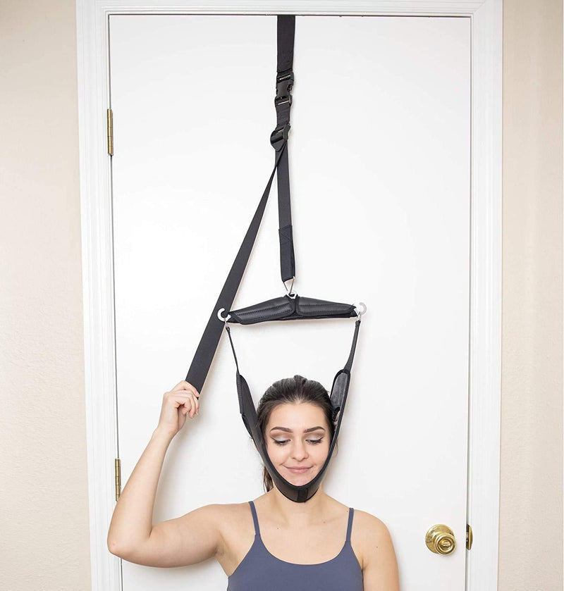 [Australia] - Over The Door Cervical Traction Neck Stretcher - Easy Setup - Neck & Shoulder Pain Relief for Home, Physical Therapy, Disc Bulges, Spinal Decompression 