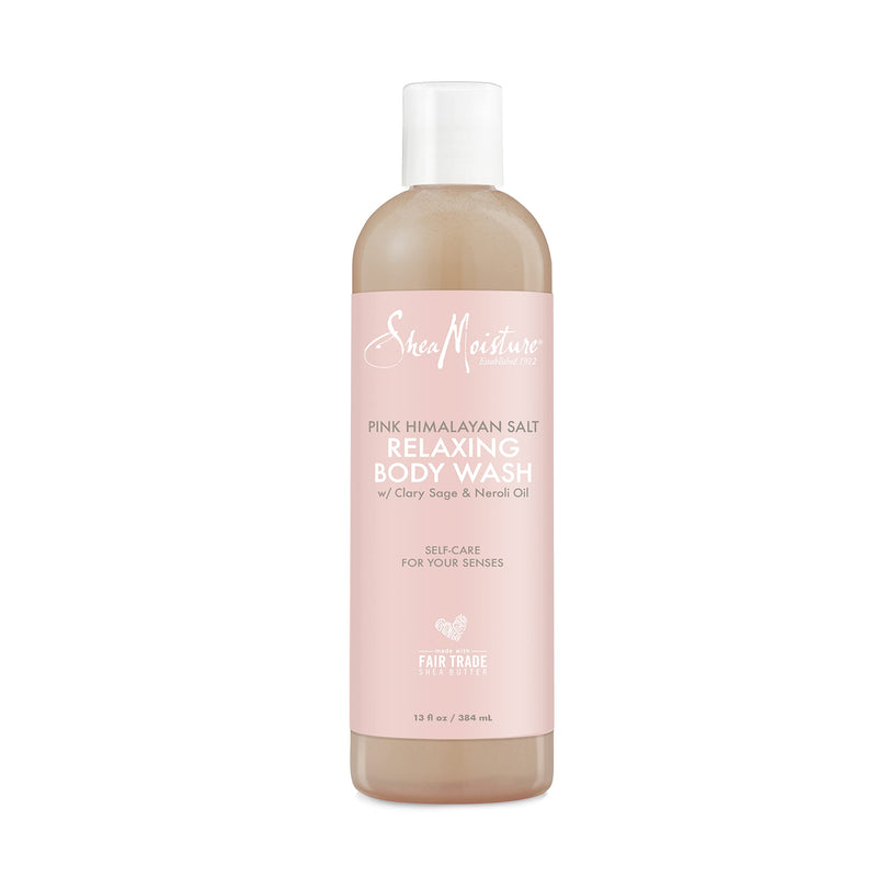 [Australia] - SheaMoisture Relaxing Body Wash All Skin Types Cruelty Free Skin Care Made with Fair Trade Shea Butter, Pink Himalayan Salt, Sage, 13 Ounce 13 Fl Oz (Pack of 1) 