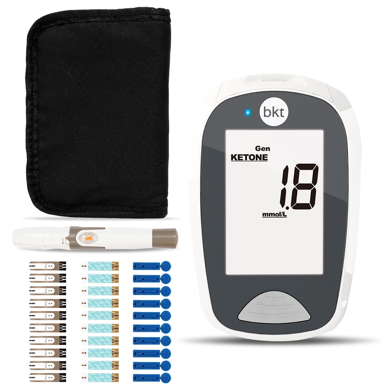 Blood Ketone Meter Kit for Keto Diet Testing - Complete Ketone