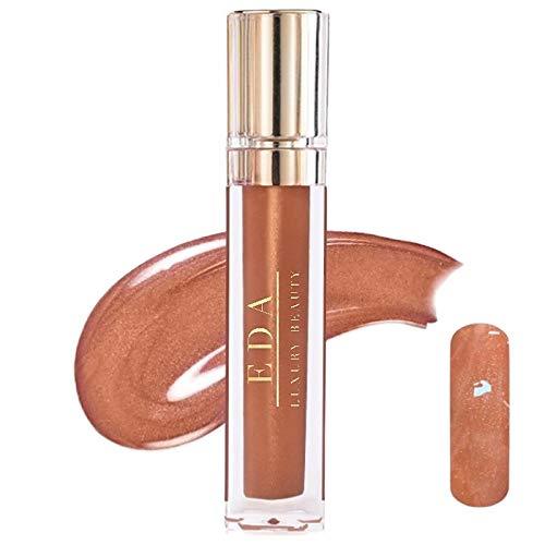 [Australia] - EDA LUXURY BEAUTY SUPERSTAR NUDE DIAMOND SHINE LIP GLOSS High Pigmented Lip Color Creamy Formula Non Sticky Professional Makeup Long Lasting Liquid Lipstick 