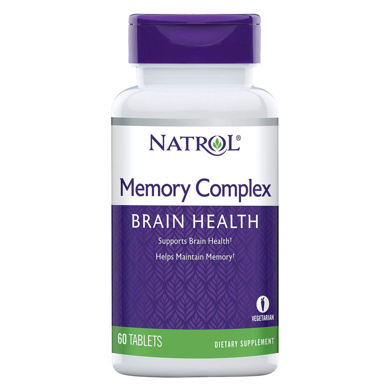 [Australia] - Natrol Memory Complex, Brain Health, 100% Vegetarian, 60 Count Tablets 60 Count (Pack of 1) 