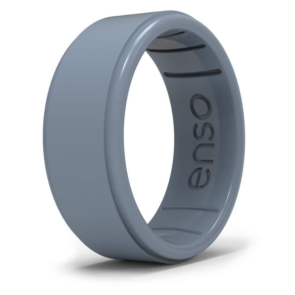 [Australia] - Enso Rings Classic Rise Silicone Ring - Timeless with a Twist - Made in The USA - Comfortable, Breathable, and Safe Denim 7 