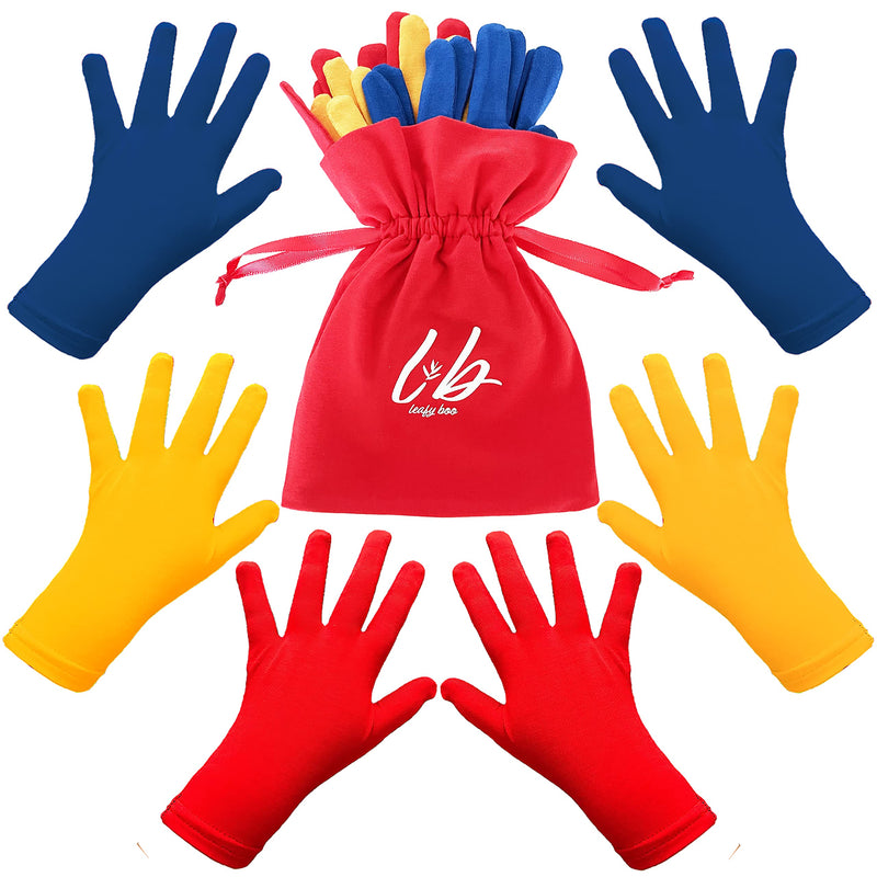 [Australia] - Bamboo Gloves for Eczema, Kids Age 6-8, Eczema Gloves for Children, Kids Gloves for Dry Hands, Kids Moisturizing Gloves Overnight, Skin Repair Gloves, 3 Pairs of Gloves 