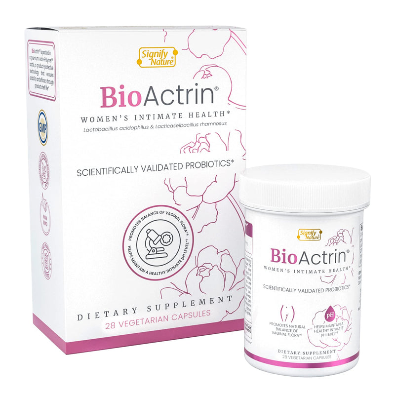 [Australia] - Bioactrin Yeast Infection Treatment for Women Pills– CLINICALLY Tested for Bacterial Vaginosis Treatment for Women Probiotics | Vaginial Ph Balance Pills | Vaginial Supplements for Women, 28 Capsules 28 Count (Pack of 1) 