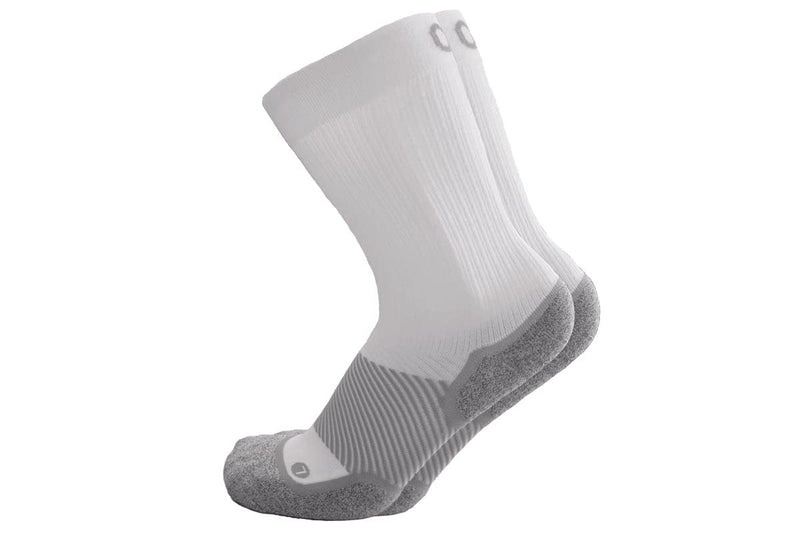 [Australia] - OS1st WP4 Wellness Performance Socks Ideal for Diabetics, Sensitive feet, Circulation Support and Edema Large White Crew Extra Wide 