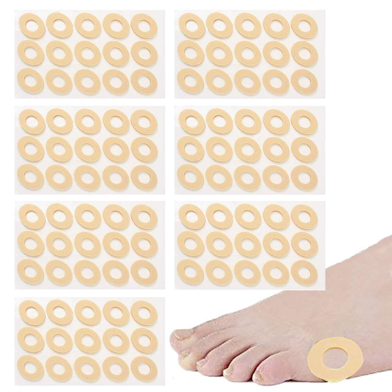 [Australia] - Reppkyh Callus Pads, 105 Pcs Foam Callus Cushions Corn Toe Pads, Toe Corn and Foot Protectors and Thick Corn Cushions Toe Pads and Waterproof Nude 105 Pcs 