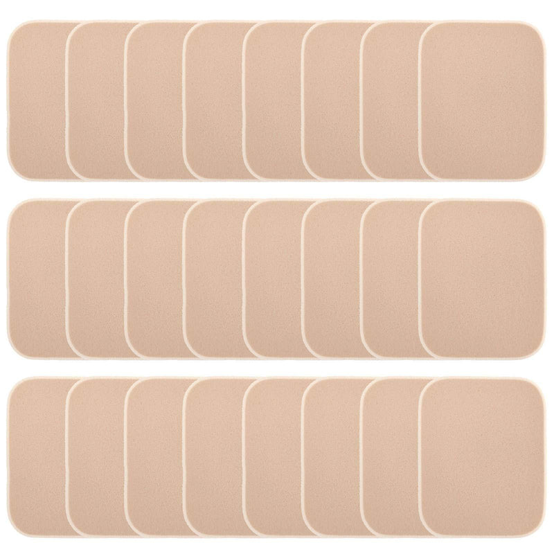 [Australia] - 25 Pcs Women's Square Soft Makeup Beauty Eye Face Foundation Blender Facial Smooth Powder Puff Cosmetics Blush Applicators Sponges Use for Dry and Wet 