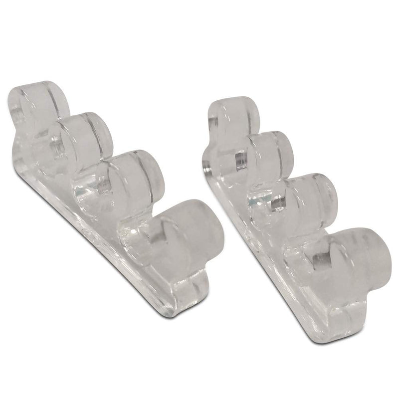 [Australia] - One Pair Yoga Toes Blue Toe Stretcher & Toe Separator Stop Foot Pain and Boost Athletic Performance (White) White 