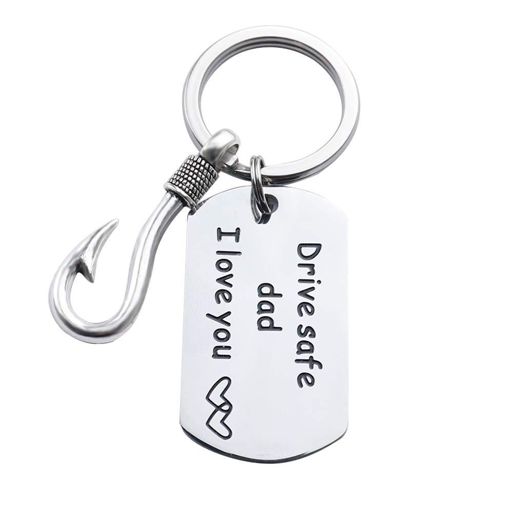 [Australia] - Drive Safe Keychain I Need You Here With Me Gifts for Husband Dad Boyfriend Gifts Valentines Day Father's day Birthday Gift Drive Safe Dad Keychain standard 