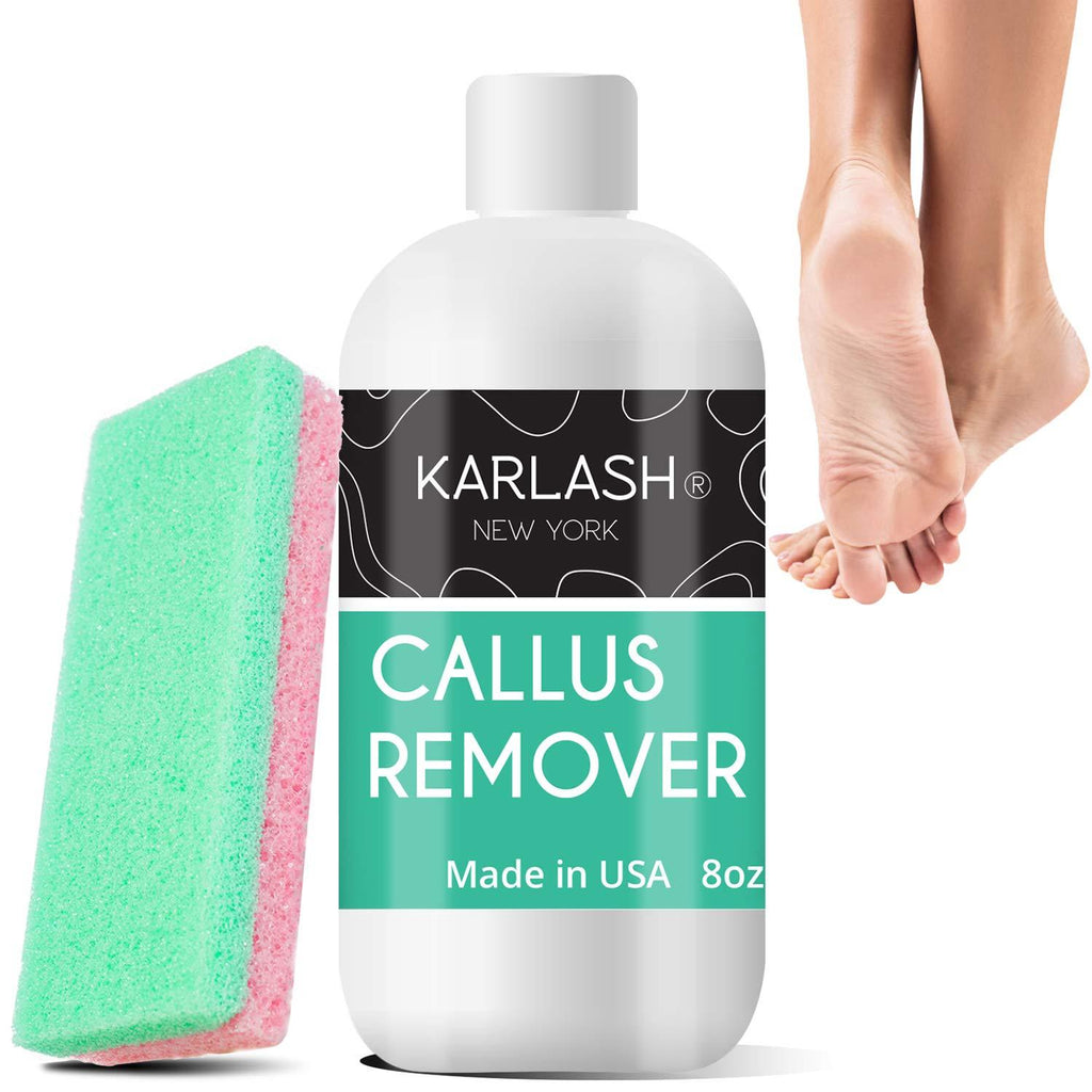 [Australia] - Professional Best Callus Remover Gel for Feet And Foot Pumice Stone Scrubber Kit Remove Hard Skins Heels and Tough Callouses from feet Quickly and Effortless 8 oz 