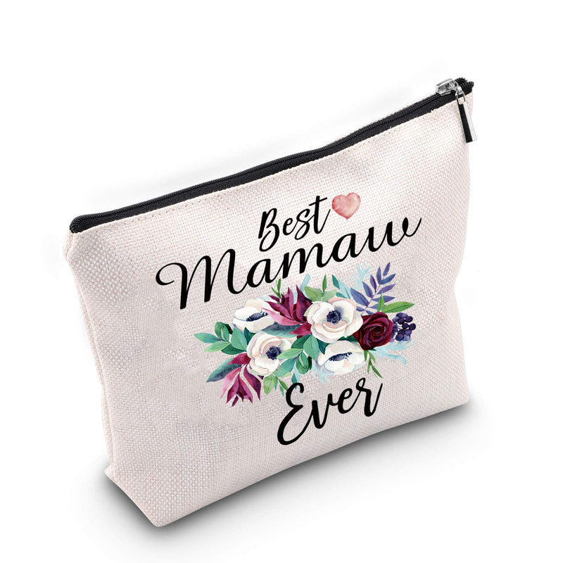 [Australia] - TSOTMO Grandma Gift Mamaw Makeup Bag Best Mamaw Ever Gift Mother's Day Gift (Mamaw) 