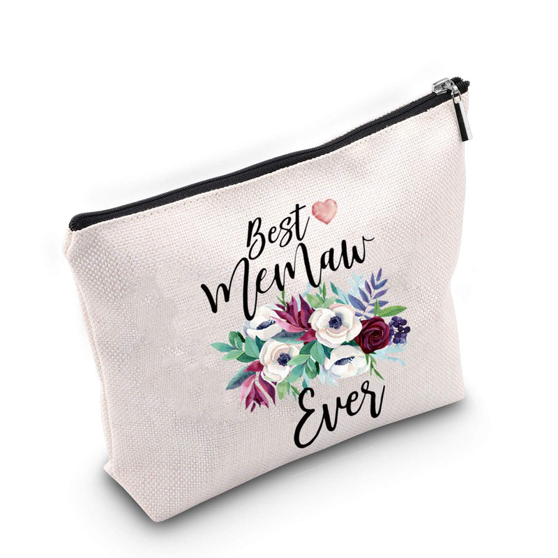 [Australia] - TSOTMO Gift for MEMAW Best Memaw Ever Cosmetic Bag Memaw Birthday Gift Grandma Gift (Memaw) 