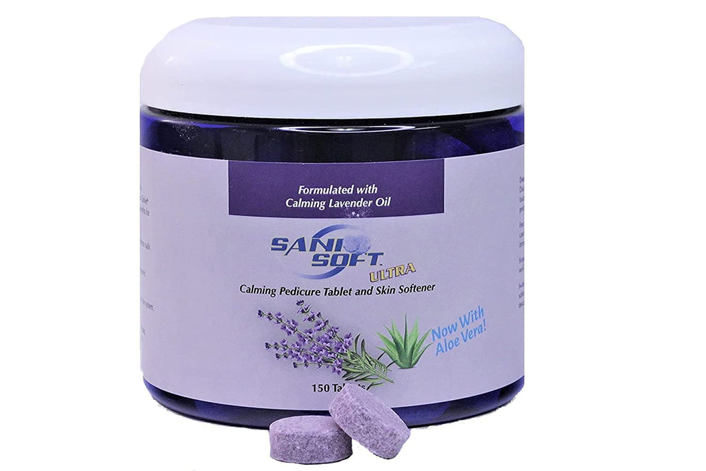 [Australia] - Sanicare - Pedicure Tablets for Foot Soaks, Whiten Nails, Softens Skin with Aloe Vera, All Natural, Vegan, 150 count (Lavender) Lavendar 