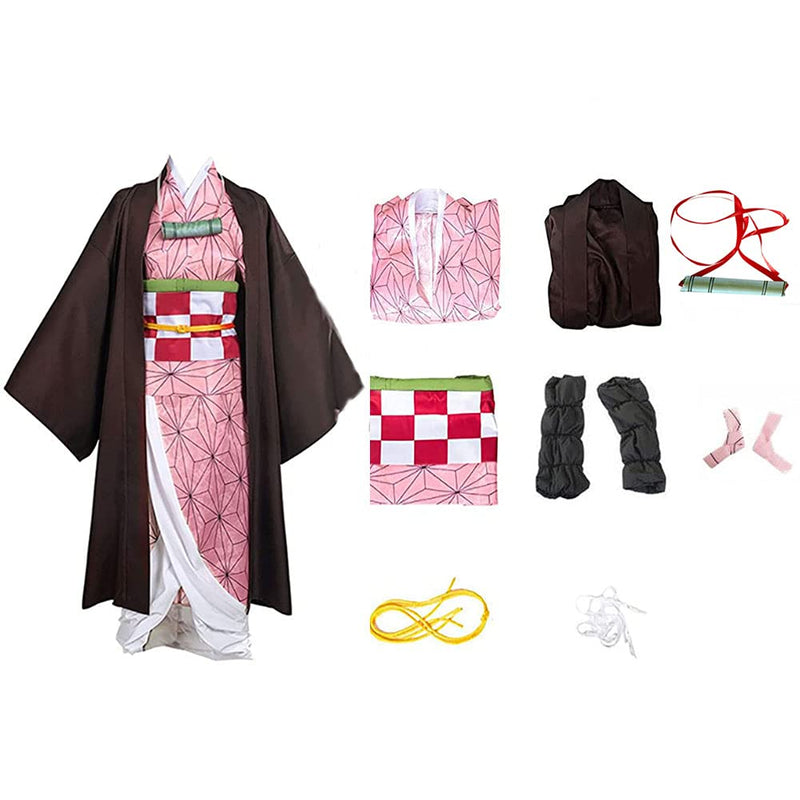 [Australia] - TOTENJS Anime Cosplay Costume Outfit Dress Suit Full Set with Hairwear and Mouthpiece two style Women Kid 110 