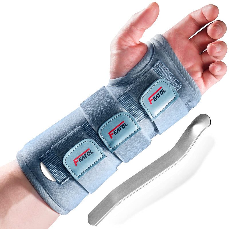 [Australia] - Wrist Brace Carpal Tunnel for Women Men, Adjustable Night Sleep Support Brace with Splints Left Hand, Medium/Large Medium/Large (Pack of 1) 