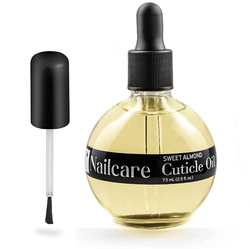 [Australia] - C CARE Sweet Almond Cuticle Revitalizing Oil 2.5 oz - Moisturizes and Strengthens Nails and Cuticles - Soothing and Nourishing - Paraben and Cruelty Free with Natural Ingredients - Dropper & Brush included 