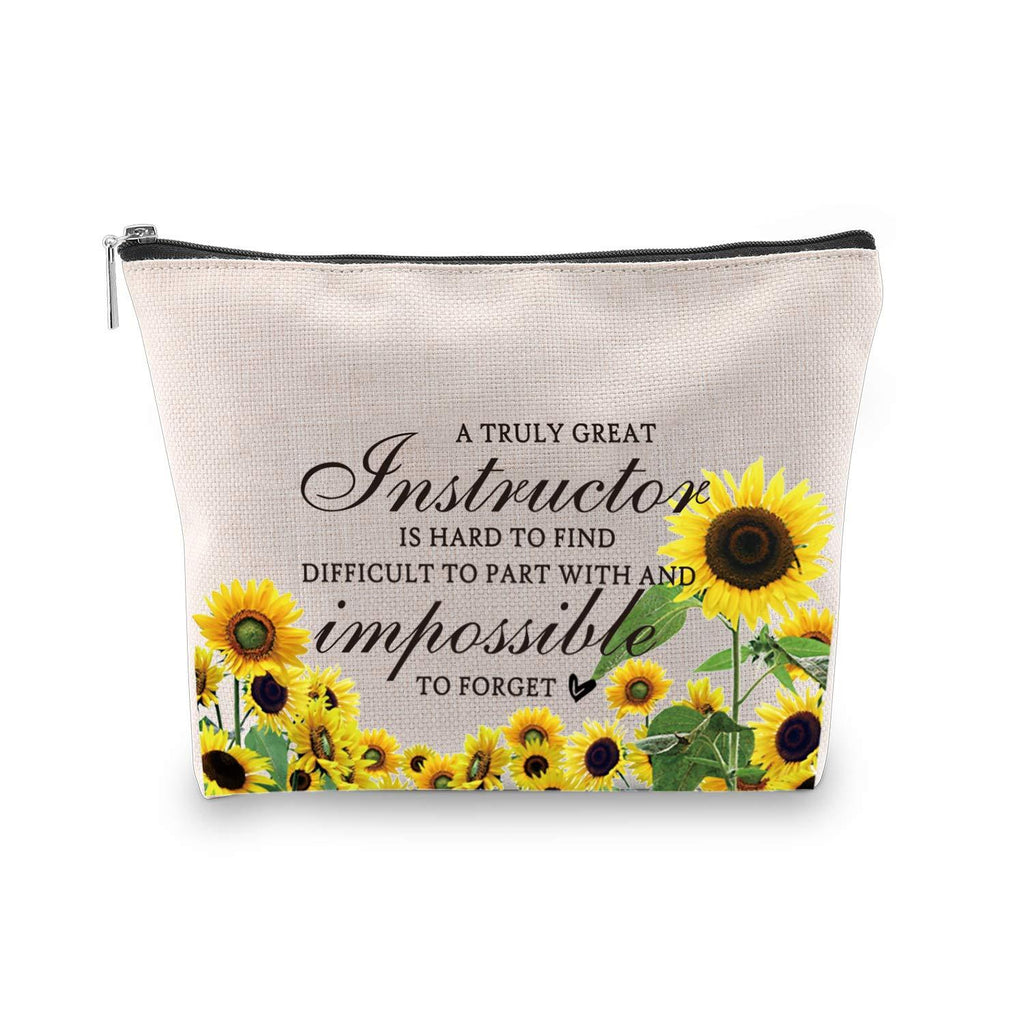 [Australia] - WCGXKO Instructor Gift Instructor Appreciation Gift Portable Travel Accessories Toiletry Bag Makeup Bag Great Instructor 