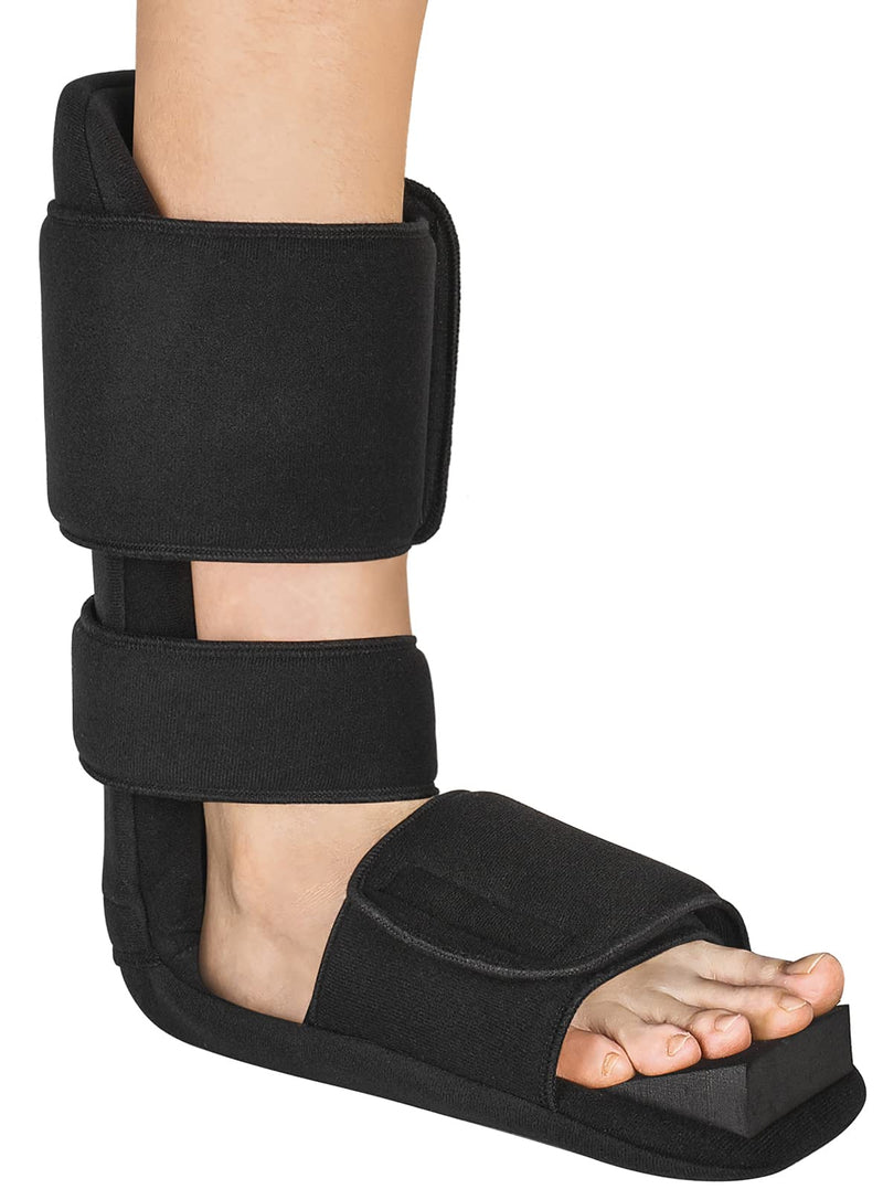 [Australia] - OneBrace Plantar Fasciitis Night Splint - 90 Degree Foot Support Boot - Soft Leg Brace Support，Suitable for Men & Women to Relieve Soreness in The Right or Left foot（Large） Large（Pack of 1） 