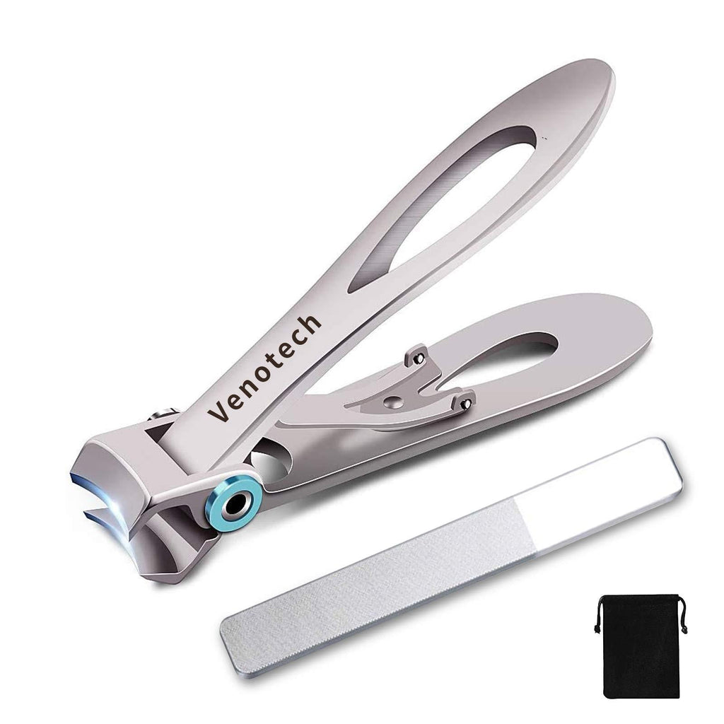 [Australia] - Toenail Clippers for Thick Nails,Professional Large Fingernail Toe Nail Clippers for Adult Seniors Men Women Silver(Large) 