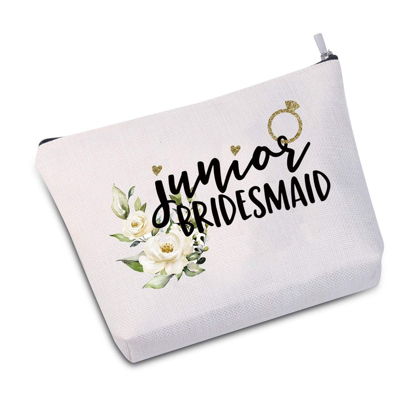 [Australia] - JXGZSO Junior Bridesmaid Gift Junior Bridesmaid Makeup Bag Cosmetic Bag Bridal Party Gifts (Junior Bridesmaid Bag) Junior Bridesmaid Bag 
