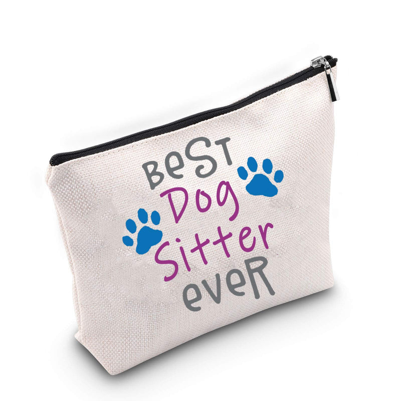 [Australia] - TSOTMO Dog Sitter Gift Dog Walker Cosmetic Bag Gift Best Dog Walker Ever Makeup Bag Gift Dog Lover Gift Pet Owners Gift (Dog Sitter) 