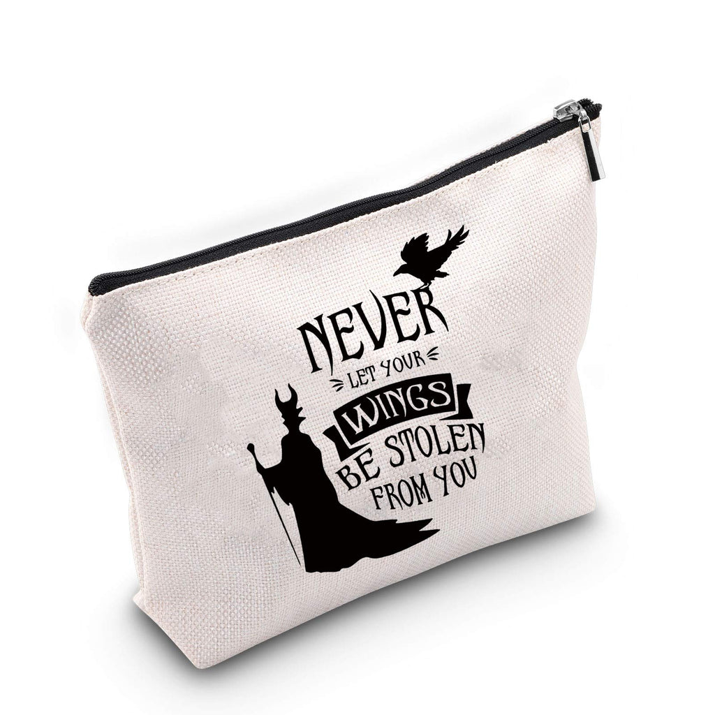 [Australia] - TSOTMO Maleficent Inspire Gift Maleficent Makeup Bag Never Let Your Wings Be Stole from You Maleficent Fan Gift Villains The Evil Queen Gifts (Wings) 